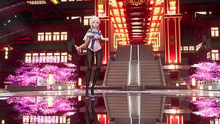 [mmd] Marionette Erotic Uniform Black Stockings