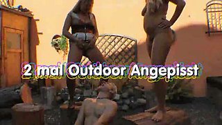 SweetSusi Outdoor Piss Domination - Blonde Amateur Threesome HD