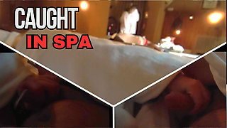 Dick Flash! Risky Sex in Spa: Teacher Fakes Massage and Makes Him Cum! - MissCreamy
