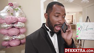 Hot bride fucks husbands black friends