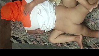 Old Man Fucks Young Beautiful Woman in Desi Village - Hardcore Amateur Sex with Cum Swallow