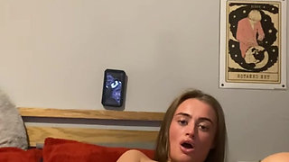 Watch this 19 y.o tattooed goth fingers in and dildo slow then harder