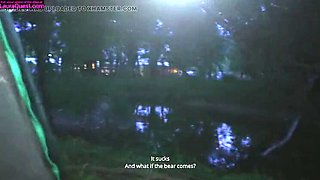 Laura Quest Outdoor Blowjob & Fucking in Tent - Amateur Camping Adventure