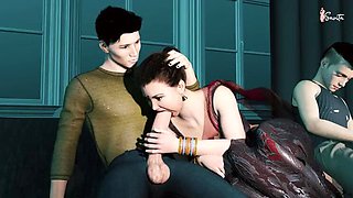 Desi Indian Stepmom Fucks Stepson's Friend in Bedroom - Hot MILF Seduction