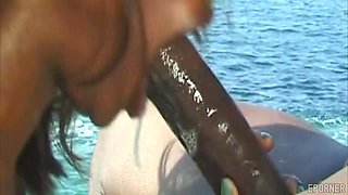 Black Beach Patrol Enjoys Big Dick At The Rocks