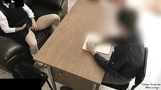 Hot Latina Math Teacher Fucks Student in Office for Better Grades - Homemade School Sex!