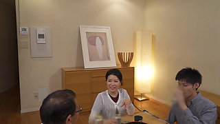 A024B11 "Don't make a sound" While her husband is away, her mother-in-law climaxes many times in Musco