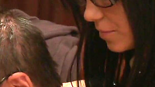 Slutty brunette gets facial jizz after hardcore pounding