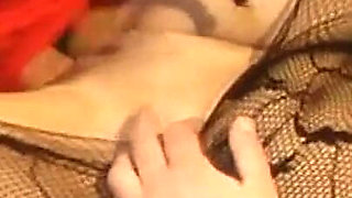 Brunette Babe Deepthroats Huge Dildo in Wild Gangbang Orgy