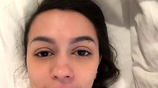 Mature brunette amateur giving a great POV blowjob