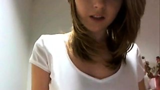 Busty brunette amateur teen babe pussy drilled hard and deep
