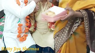 Indian Couple First Wedding Night Sex Enjoy With Threesome Sex 12 Min