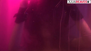 Bitch gets a hard fuck after whipping while in bondage