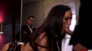 Experience Megan Rain's wild passionate domination with intense group allure