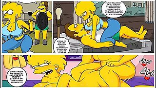 The Simpsons: Lisa Gives Nelson Some Special Lessons - Car Toon