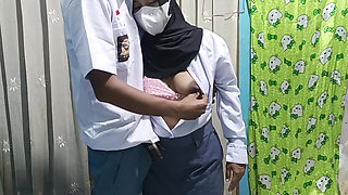 High School Girl Fucking Her Boyfriend After School