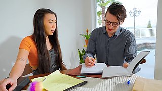 Asian teen Kimmy Kimm gets fucked by her boyfriend with intense passion