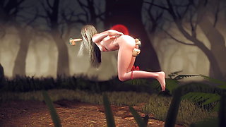 Elf fell in a Magic Dick Gangbang Trap in the forest  3D Porn