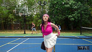 Selena Ivy's Tennis Encounter Ignites Wild Passion