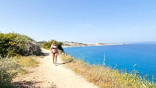 Sex on the beach with whore Lina Mila POV