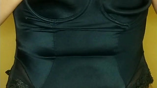 Slutty and Horny Young Girl Masturbating and Peeing in Her Panties