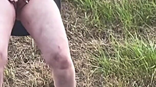 Outdoor Female Exhibitionist: Hitchhiking Flash