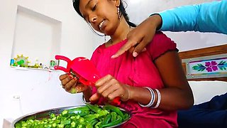 Permi Pooja Hot Indian Bhabhi First Time Homemade Sex in Kitchen with Big Natural Tits