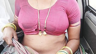 Indian Maid Car Sex with House Owner