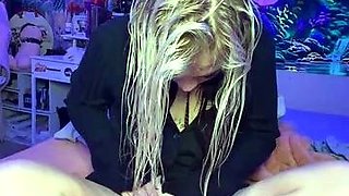 Naughty blonde teen girl loves to use her toy