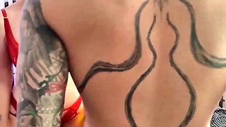 Hot Threesome with Vamp Daddy and Blonde Bombshell - Hard Fucking and Sucking