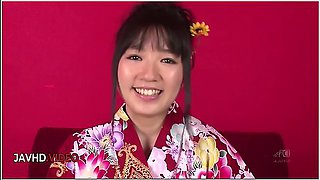 Wild Jav Beauty Chiharu Gives Blowjob Gets Fucked In Kimono