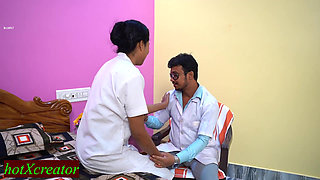 Desi Naughty Doctor fucks New Beautiful Nurse! Doctor Nurse Sex