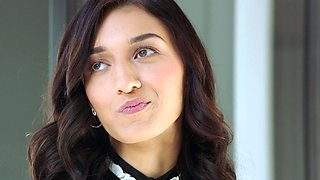 Brunette babe Bella rolls with Markus in a raw and raunchy anal adventure