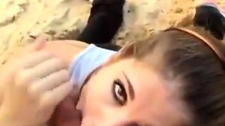 Beach Blowjob Leads to a Facial for This Amateur