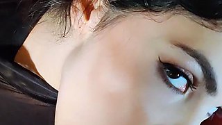 Perfect ass brunette sucing and banging POV