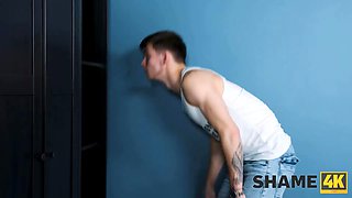 Shame4k. fellow finds toy in the closet of older friend of his step-mother and bangs her