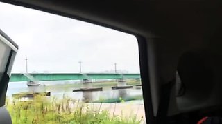 운치 있는곳에 차박하고 카섹하는 대물남