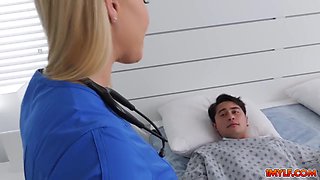 Vanessa Cage In Busty Nurse Takes Her Patients Cock