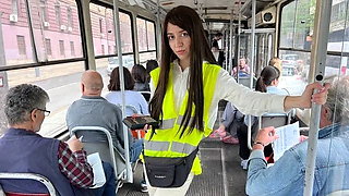 Bus Conductor Decides to Change Her Life and Fucks a Passenger