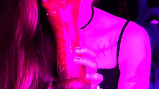 Bondage fetish solo toying hussy