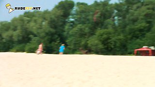 Hot young nudists filmed