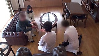 Japanese Wife Sex In Massage Cuckold Hubby Spies