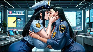 Captain officer police station (Ai animation)