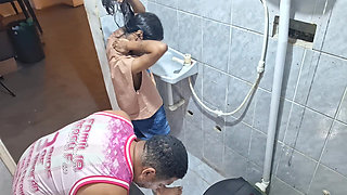 Giving My Ass in the Bathroom