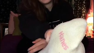 Sexy Emo Teen Dildoing And Foot Fetish