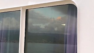 Busty brunette solo masturbation