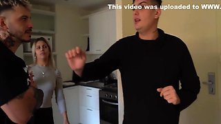 Vato Knock Knock In Rough Anal Sex With Big Ass Blonde! I Cum In Her Round Ass