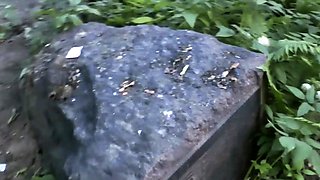 Fucking an emo gothic Russian outside