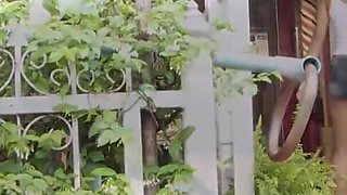 Sexy lesbians Potay and Candy rush home to have sex friend masturbates watching them