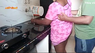 Indian House Wife Doggy Style Anal Fucking With Neighbour In Kitchen Then Dirty Talking